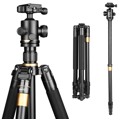 Q222 Portable 4-Section Folding Legs Aluminum Alloy Tripod Mount Monopod Holder with Ball Heads - Camera Accessories by buy2fix | Online Shopping UK | buy2fix