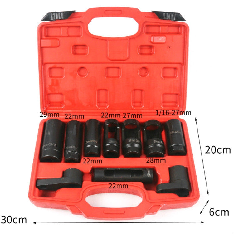 10 In 1 Oxygen Sensor Sleeve Removal Tool Wrench Set - In Car by buy2fix | Online Shopping UK | buy2fix