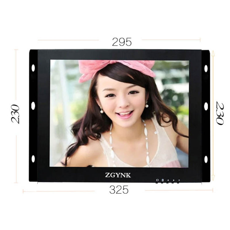 ZGYNK B1042 Portable High-Definition Metal Computer Monitor Display, Size:12 inch VGA AV HDMI BNC - Computer & Networking by ZGYNK | Online Shopping UK | buy2fix