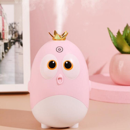 Cute Chicken Crown Office Desktop USB Humidifier Home Mute Aroma Diffuser(Light Pink) - Home & Garden by buy2fix | Online Shopping UK | buy2fix