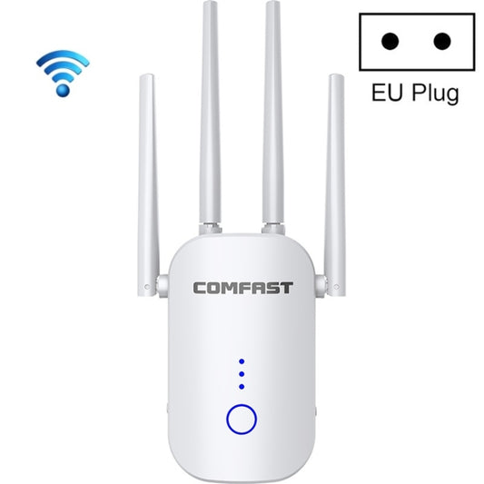 COMFAST CF-WR758AC Dual Frequency 1200Mbps Wireless Repeater 5.8G WIFI Signal Amplifier, EU Plug - Broadband Amplifiers by COMFAST | Online Shopping UK | buy2fix