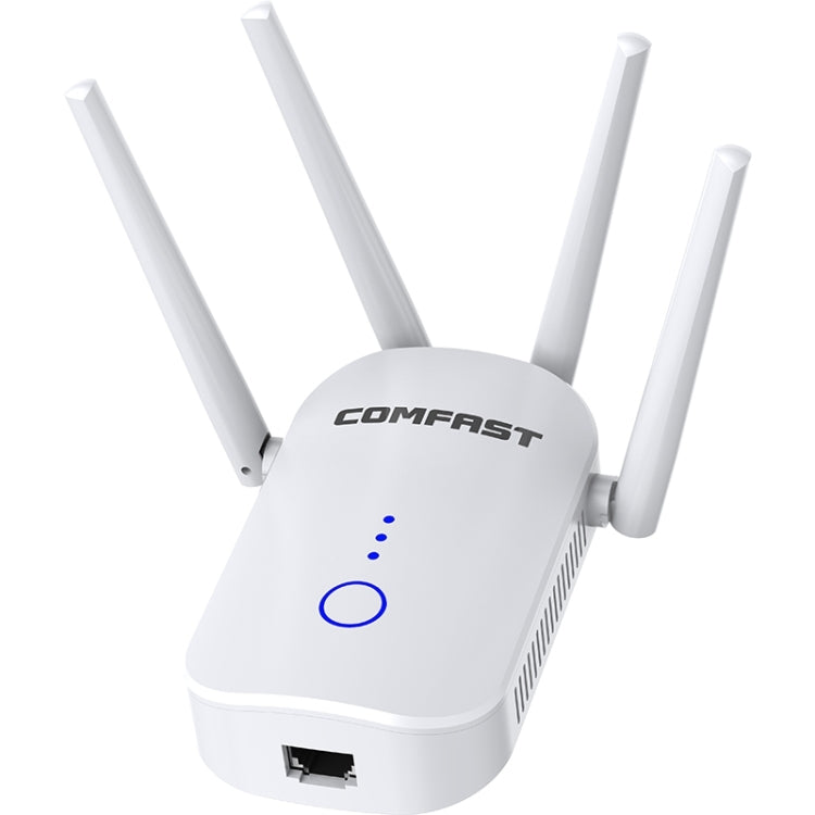 COMFAST CF-WR758AC Dual Frequency 1200Mbps Wireless Repeater 5.8G WIFI Signal Amplifier, UK Plug - Broadband Amplifiers by COMFAST | Online Shopping UK | buy2fix