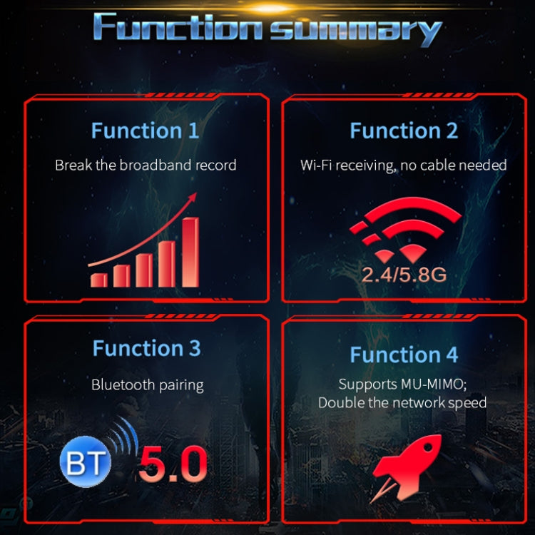 COMFAST Gaming Game 3000Mbps Gigabit Dual-Frequency Wireless Desktop Computer PCIE Wireless Network Card, Coverage: AX200 - Computer & Networking by COMFAST | Online Shopping UK | buy2fix