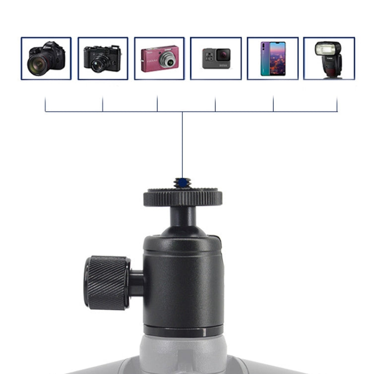 BH-907 Mini Desktop Aluminum Alloy Tripod Mini Ball Head 360 Degree Pan 90 Degree Tilt Tripod - Camera Accessories by buy2fix | Online Shopping UK | buy2fix