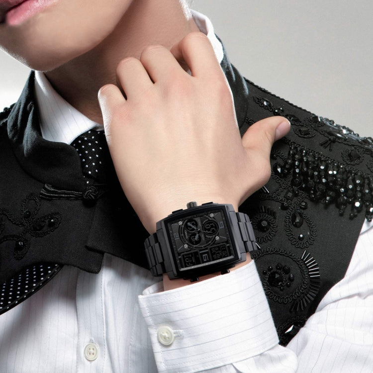 SKMEI 1274  Men Fashion Electronic Watch Multifunctional Outdoor Sports Watch(Black) - Sport Watches by SKMEI | Online Shopping UK | buy2fix