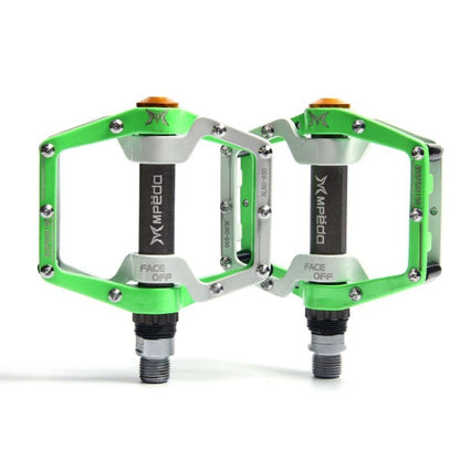 MPEDA Mountain Bike Bearing Pedal Ultra-Light Aluminum Alloy Non-Slip Bearing Pedal, Size: 930(White Green) - Pedals by MPEDA | Online Shopping UK | buy2fix