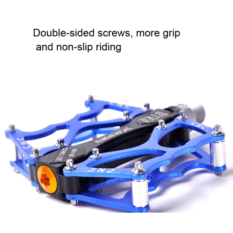 Bicycle Pedal Mountain Bike Aluminum Alloy Palin Pedal Non-Slip Bearing Pedal(901 Blue) - Outdoor & Sports by buy2fix | Online Shopping UK | buy2fix
