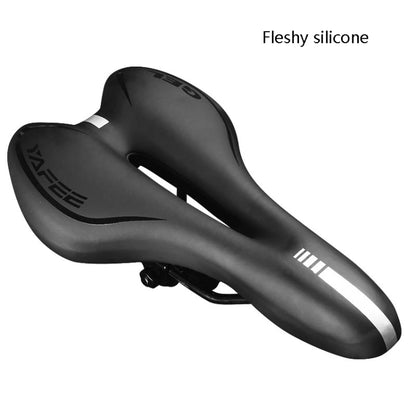 Silicone Bicycle Seat Mountain Bike Saddle Seat Cushion Comfortable Bicycle Accessories Equipment(Blue) - Bicycle Saddle by buy2fix | Online Shopping UK | buy2fix