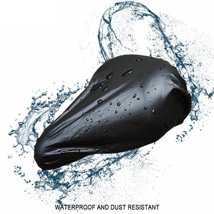 Bicycle Saddle Waterproof Cover Bicycle Seat PVC Waterproof Seat Cover Hot Pressed Rain Cover, Size: Small(Black) - Others by buy2fix | Online Shopping UK | buy2fix