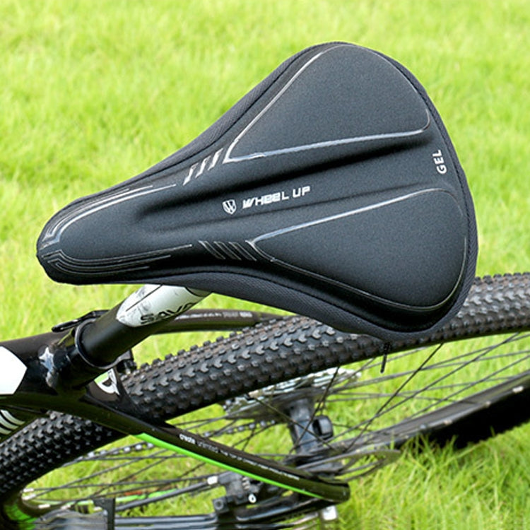 Wheel Up Bicycle Silicone Cushion Cover Mountain Bike Thickening GEL Saddle Cover Riding Equipment(Large) - Bicycle Saddle by Wheel UP | Online Shopping UK | buy2fix