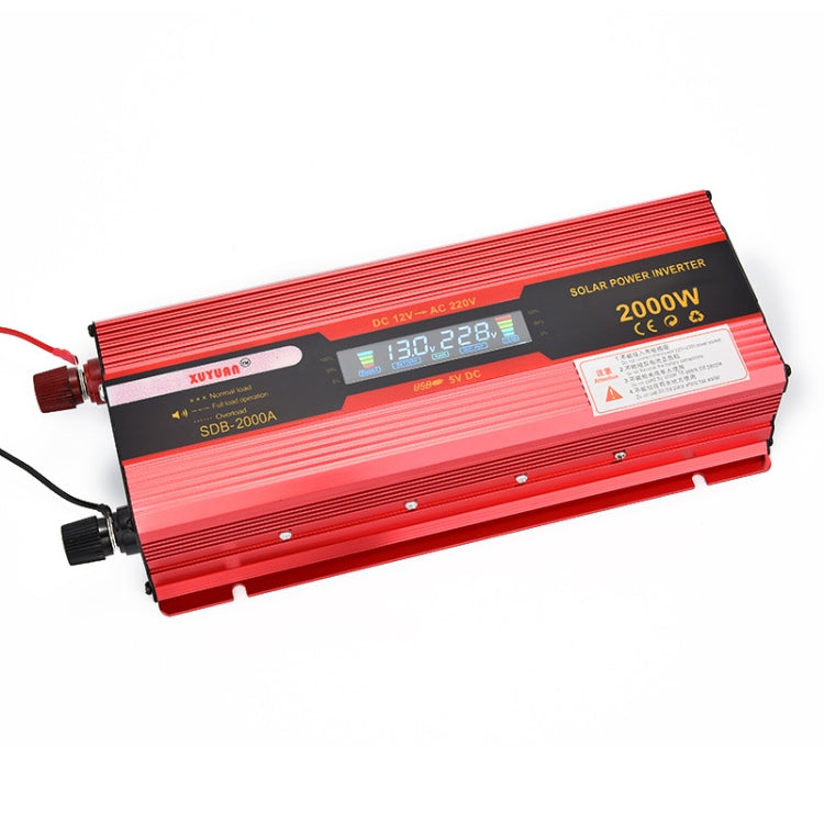 XUYUAN 2000W Car Battery Inverter with LCD Display, Specification: 24V to 220V -  by XUYUAN | Online Shopping UK | buy2fix