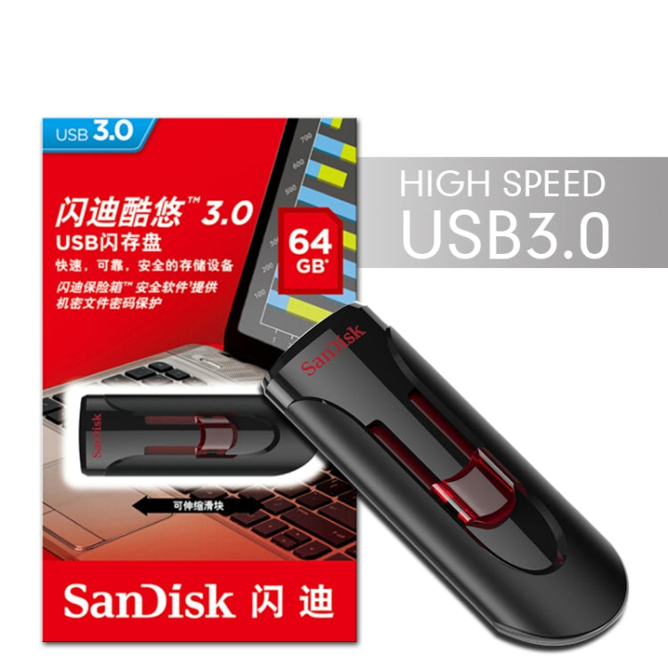 SanDisk CZ600 USB 3.0 High Speed U Disk, Capacity: 64GB - USB Flash Drives by SanDisk | Online Shopping UK | buy2fix