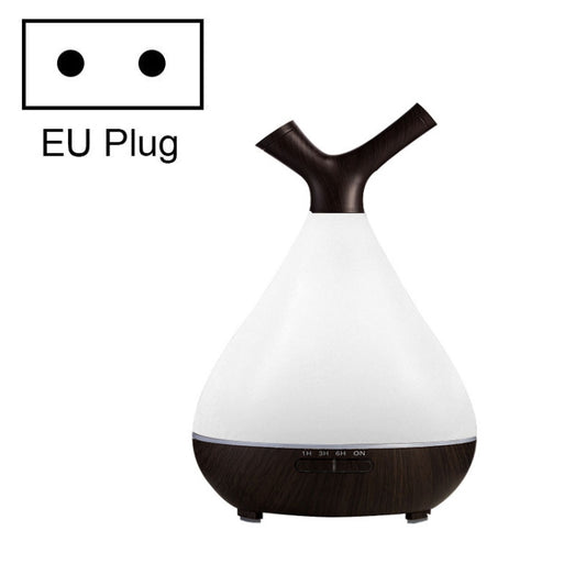 YCTA-008 Household Mute Small Wood Grain Colorful Light Aroma Diffuser Night Tree Air Humidifier, Product specifications: EU Plug(Deep Wood Grain) - Home & Garden by buy2fix | Online Shopping UK | buy2fix