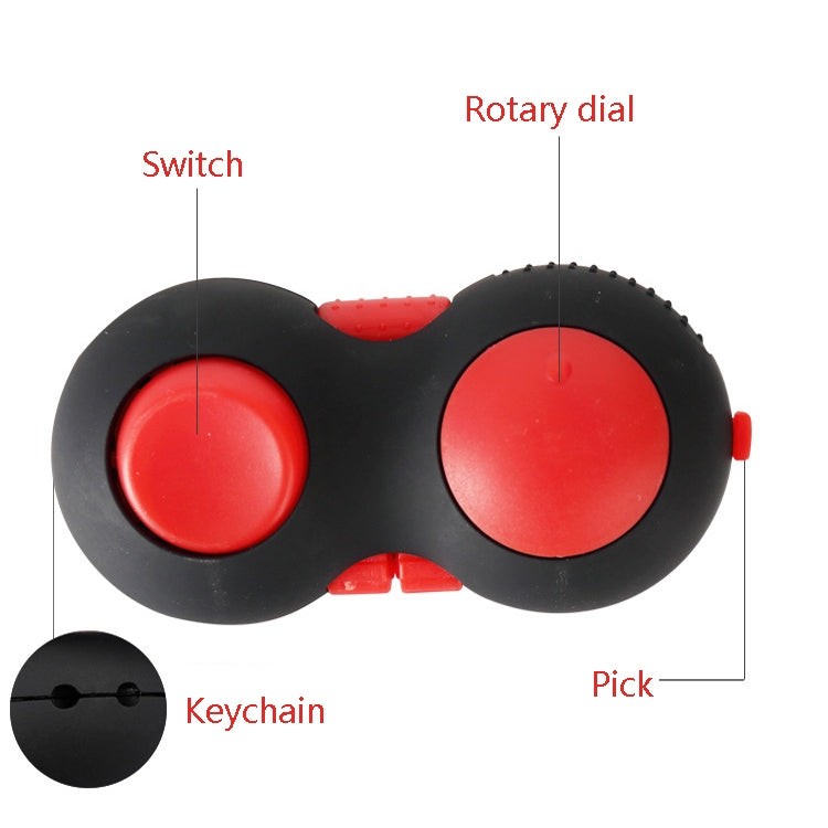 3 PCS Decompression Handle Toys Novelty Finger Sports Handle Toy, Colour: Black Red (with Color Box Lanyard) - Squeeze Toys by buy2fix | Online Shopping UK | buy2fix