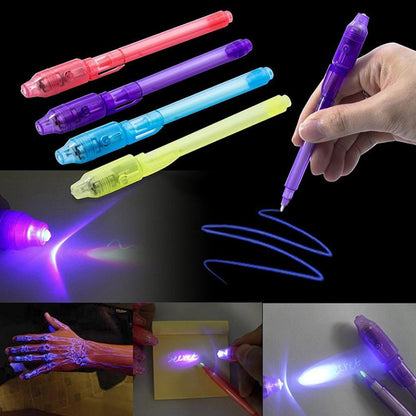 10 PCS Creative Magic UV Light Invisible Ink Pen Marker Pen(Black) - Home & Garden by buy2fix | Online Shopping UK | buy2fix
