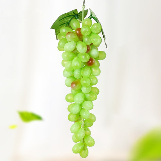 2 Bunches 85 Green Grapes  Simulation Fruit Simulation Grapes PVC with Cream Grape Shoot Props - Camera Accessories by buy2fix | Online Shopping UK | buy2fix