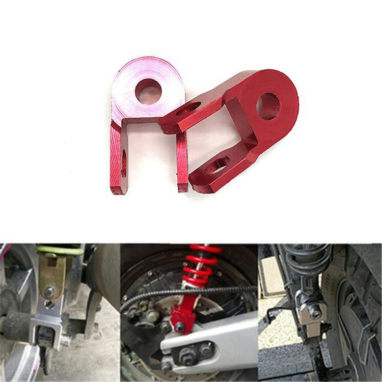 6 Pairs Motorcycle Electric Vehicle Modification Accessories Small CNC Aluminum Alloy Shock Absorption Increaser(Red) - Others by buy2fix | Online Shopping UK | buy2fix