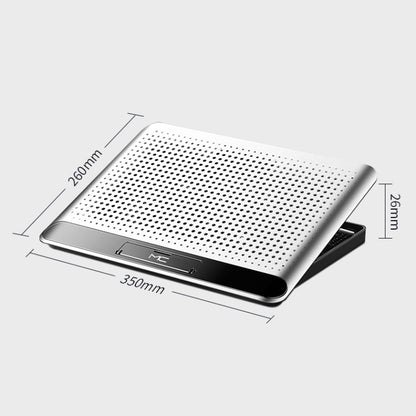 NUOXI Q5 Notebook Radiator Base Computer Aluminum Alloy Plate Pad Fan Bracket(Silver) - Cooling Pads by NUOXI | Online Shopping UK | buy2fix