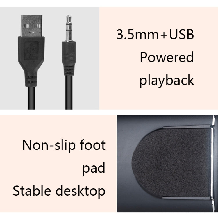 YEEZE A1 Multimedia USB2.0 Desktop Speaker Mini Computer Notebook Speaker(Black Prange) -  by YEEZE | Online Shopping UK | buy2fix