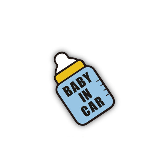 10 PCS There Is A Baby In The Car Stickers Warning Stickers Style: CT223Y Blue Bottom Bottle Adhesive Stickers - Warning Sticker by buy2fix | Online Shopping UK | buy2fix