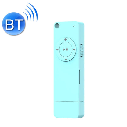 XT02 U Disk Style MP3 Music Player, Memory Capacity: Bluetooth Set(Blue) - MP3 Player by buy2fix | Online Shopping UK | buy2fix