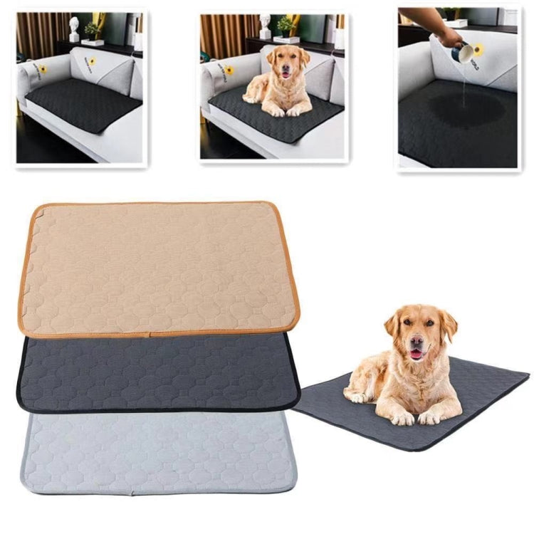 2 PCS 50x40cm Car Pet Injection Pad Waterproof Pad Cat Dog Sofa Waterproof Diapholic Carpet Water Absorbing Pad(Beige) - Seat Accessories by buy2fix | Online Shopping UK | buy2fix