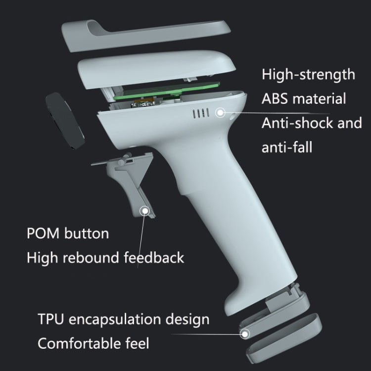 Deli 14880S Commodity Barcode Scanner Supermarket Express Wired Scanner(White) - Barcode Scanner by buy2fix | Online Shopping UK | buy2fix