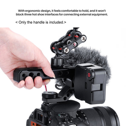 Ulanzi UURig R005 Camera Top Handle Grip with 3 Cold Shoe Adapter Mounts - Camera Stabilizer by Ulanzi | Online Shopping UK | buy2fix