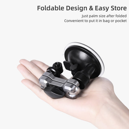 Sunnylife TY-Q9415 Aluminum Alloy Phone Holder Car Suction Cup Bracket Holder for GoPro Hero11 Black / HERO10 Black /9 Black /8 Black /7 /6 /5 /5 Session /4 Session /4 /3+ /3 /2 /1, DJI Osmo Action and Other Action Cameras, Colour: Bracket - DJI & GoPro Accessories by Sunnylife | Online Shopping UK | buy2fix
