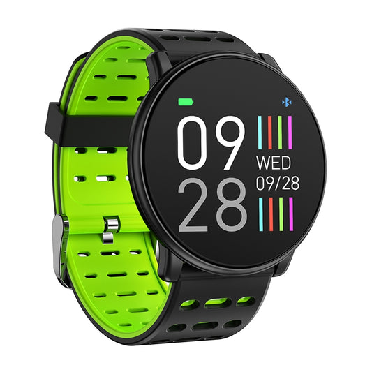 Q88 Smart Watch IP68 Waterproof Men Sports Smartwatch Android Bluetooth Watch Support Heart Rate / Call Reminder / Pedometer / Sleep Monitoring / Tracker(Black Green) - Smart Wear by buy2fix | Online Shopping UK | buy2fix