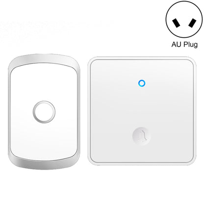 CACAZI FA50 1 For 1 Push-button Self-generating Wireless Doorbell, Plug:AU Plug(White) - Wireless Doorbell by CACAZI | Online Shopping UK | buy2fix