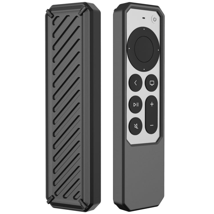 2 PCS Remote Control All-Inclusive Anti-Drop Silicone Protective Cover, Applicable Model: For Apple TV 4K 2021(Black) - Consumer Electronics by buy2fix | Online Shopping UK | buy2fix