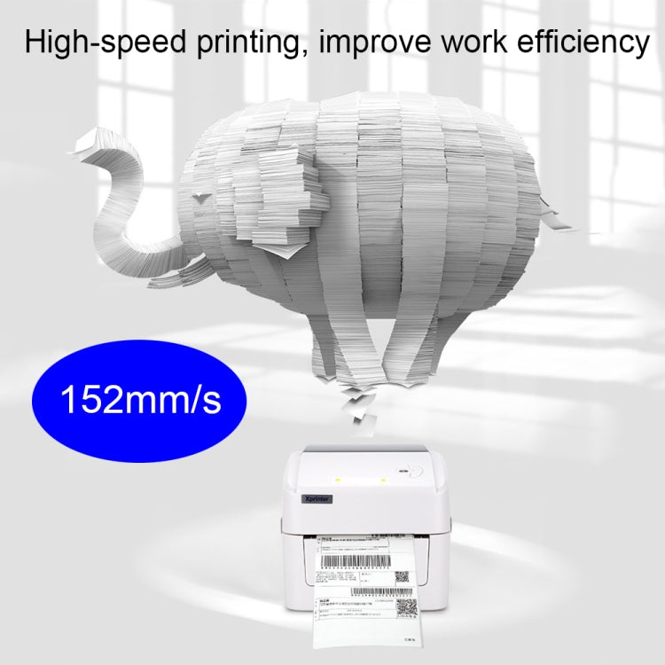 Xprinter XP-420B 108mm Express Order Printer Thermal Label Printer, Style:USB+LAN Port(AU Plug) - Consumer Electronics by Xprinter | Online Shopping UK | buy2fix