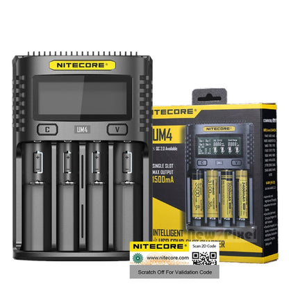 NITECORE Smart LCD Display Automatically Activates Repair USB 4-Slot Charger(UM4) - Charger & Converter by NITECORE | Online Shopping UK | buy2fix