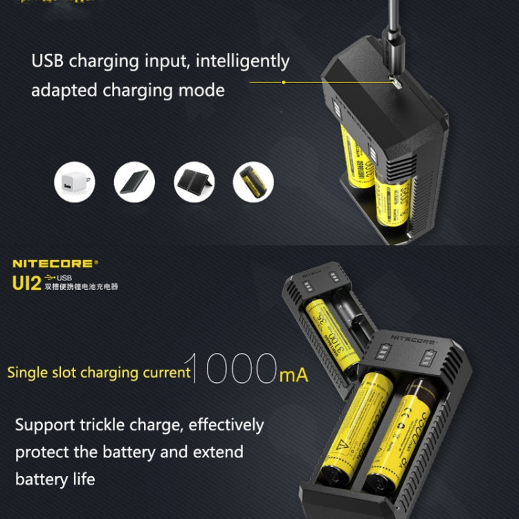 NITECORE Dual Slot Smart Charger(UI2) - Charger & Converter by NITECORE | Online Shopping UK | buy2fix