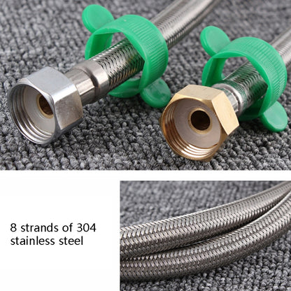 4 PCS 1m Copper Hat 304 Stainless Steel Metal Knitting Hose Toilet Water Heater Hot And Cold Water High Pressure Pipe 4/8 inch DN15 Connecting Pipe - Home & Garden by buy2fix | Online Shopping UK | buy2fix