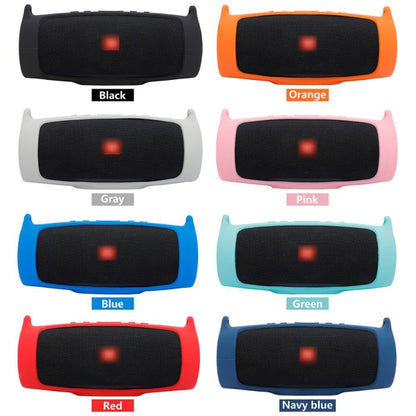 For JBL Charge 4 Bluetooth Speaker Portable Silicone Protective Cover with Shoulder Strap & Carabiner(Orange) - Protective Case by buy2fix | Online Shopping UK | buy2fix