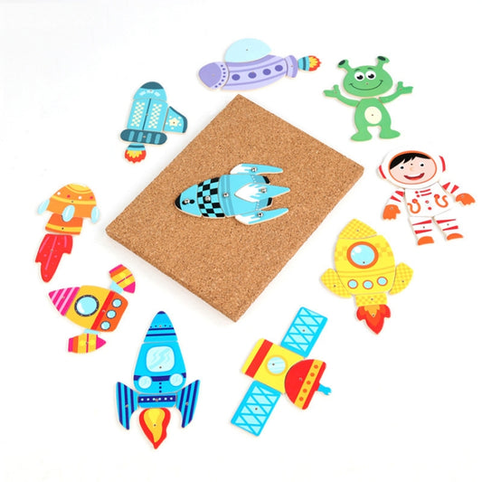 MQY-9988 Early Childhood Education Puzzles Baby Wooden Puzzle Toys(Space) - Puzzle Toys by buy2fix | Online Shopping UK | buy2fix