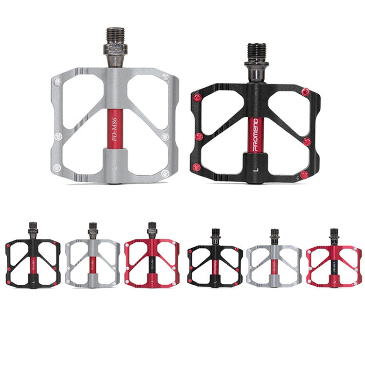 PD-M86C  1 Pair PROMEND Bicycle Road Bike Mountain Bike 3 Palin Carbon Fiber Bearing Pedal(Red) - Outdoor & Sports by PROMEND | Online Shopping UK | buy2fix