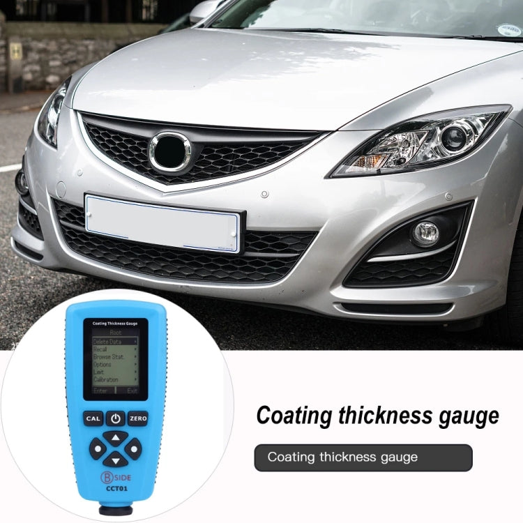 BSIDE CCT01 High Accuracy Digital Coating Thickness Gauge Automotive Paint Tester, Specification: Russian - Coating Thickness Gauge by BSIDE | Online Shopping UK | buy2fix