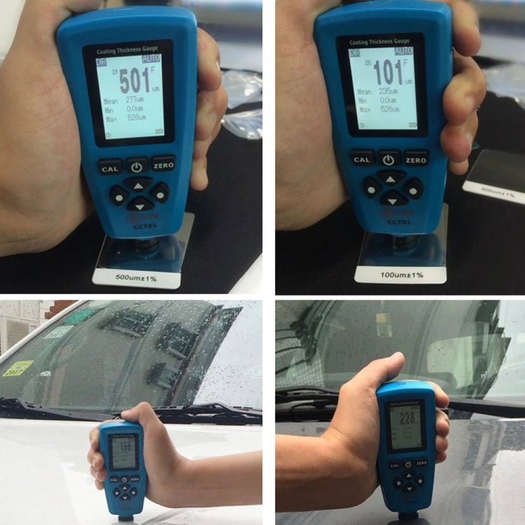 BSIDE CCT01 High Accuracy Digital Coating Thickness Gauge Automotive Paint Tester, Specification: Russian - Coating Thickness Gauge by BSIDE | Online Shopping UK | buy2fix