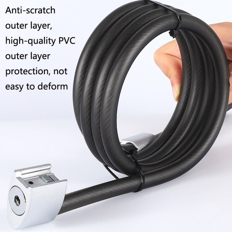 WEST BIKING YP0705066 Lengthen Steel Cable Lock Motorcycle Mountain Bike Bicycle Anti-Theft Lock(Cable Lock) - Bicycle Locks & Bicycle Pumps by WEST BIKING | Online Shopping UK | buy2fix