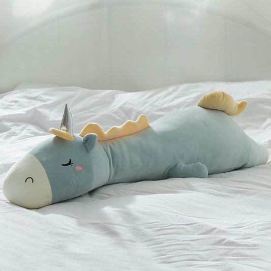 Unicorn Doll Long Pillow Plush Toys Bedside Cushion, Size: 70cm(Blue Green) - Soft Toys by buy2fix | Online Shopping UK | buy2fix