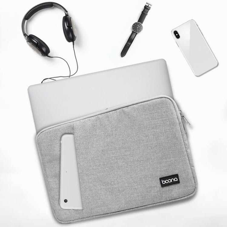 Baona Laptop Liner Bag Protective Cover, Size: 11 inch(Gray) - 10 - 11 inch by Baona | Online Shopping UK | buy2fix