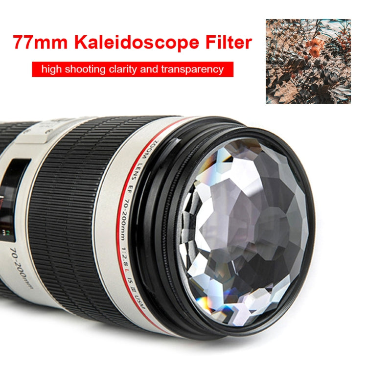 77mm 77mm Kaleidoscope Prism Foreground Blur Camera Glass Filter Lens - Camera Accessories by buy2fix | Online Shopping UK | buy2fix