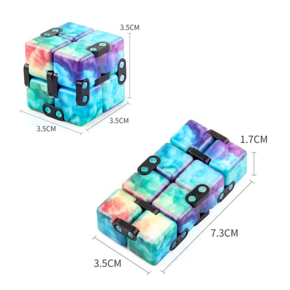 3 PCS Unlimited Magics Cube Colorful UV Printing Pocket Magic Cube Variety Folding Fingertip Magic Cube Decompression Toy(No.168-8-33 White Skull) - Magic Cubes by buy2fix | Online Shopping UK | buy2fix