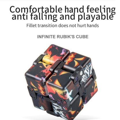 3 PCS Unlimited Magics Cube Colorful UV Printing Pocket Magic Cube Variety Folding Fingertip Magic Cube Decompression Toy(No.168-8-33 White Skull) - Magic Cubes by buy2fix | Online Shopping UK | buy2fix