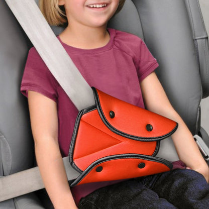 Car Seat Safety Belt Cover Sturdy Adjustable Triangle Safety Seat Belt Pad Clips Child Protection(Orange) - Seat Belts & Padding by buy2fix | Online Shopping UK | buy2fix