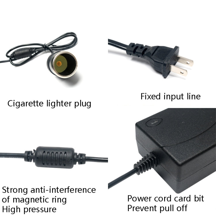 200V Turn 12V Power Converter Double Line Car Cigarette Lighter, US Plug, Model: 12V 5A 60W - In Car by buy2fix | Online Shopping UK | buy2fix