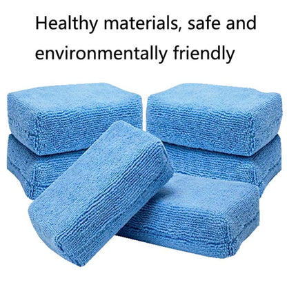 10  PCS / Set FJDLK-001 Microfiber Car Washing Cleaning Waxing Polishing Sponge Towel Cloth Square Car Care Tools 4cm Thick(12x8x4cm) - In Car by buy2fix | Online Shopping UK | buy2fix